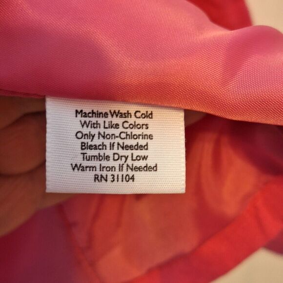 Kim Rogers Womens Size M 100% Linen Blazer Short‎ Pink Long Sleeve Lined Office - Picture 9 of 9